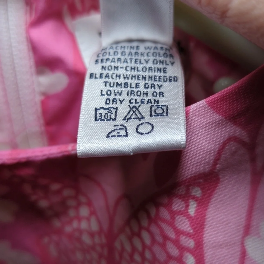 Lilly Pulitzer Daisy and Butterfly Print Cotton Shift Dress Girls Size 7